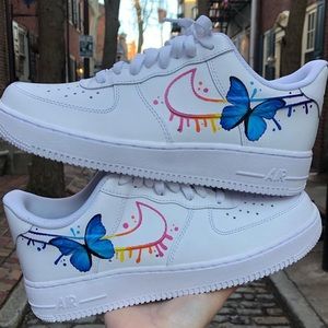 Custom air force 1 butterflies